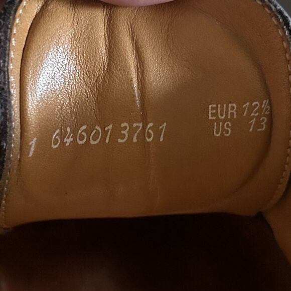 Mephisto Cap Toe Oxfords Mens 13 Black Leather Lace Up Dress Shoes France - Picture 4 of 9